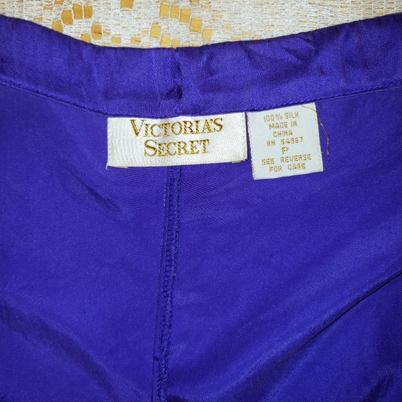 Vintage 100% silk Violet pants P - Picture 3 of 3
